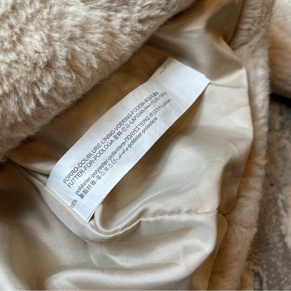Cozy Cream Teddy Hooded Jacket - Picture 3 of 5